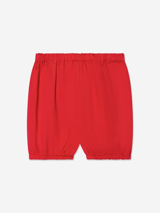Rachel Riley Baby Girls Classic Smocked Dress And Bloomers in Red