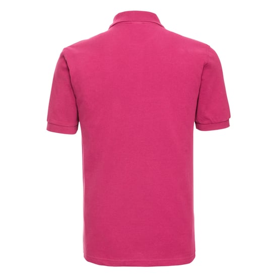 Russell Heren Klassiek Katoenen Polo Shirt (Fuchsia) - Image 2