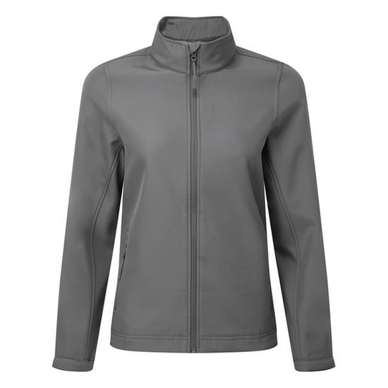 Premier Dames/Dames Windchecker Gerecycled Printable Soft Shell Jacket (Donkergrijs) - Image 1