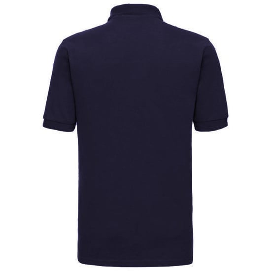 Russell Heren Ripple Collar & Manchet Poloshirt met korte mouwen (Franse marine) - Image 2