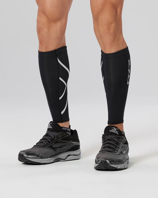 Compression Calf Guards Black/Black
