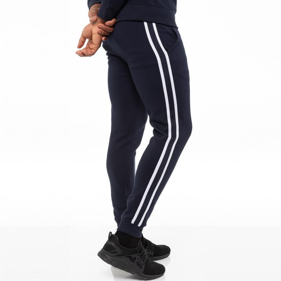 Heren Navy Tracksuit Joggers| Enzo Designer Menswear - Image 4