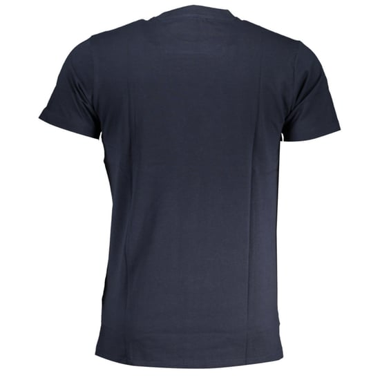 Cavalli Class Bold Witte Logo Marineblauwe T-Shirt - Image 2