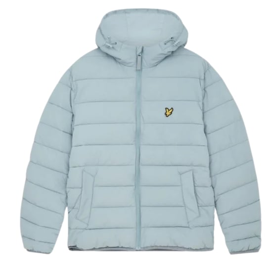 Lyle & Scott Branded Away blauw pufferjack met capuchon - Image 1