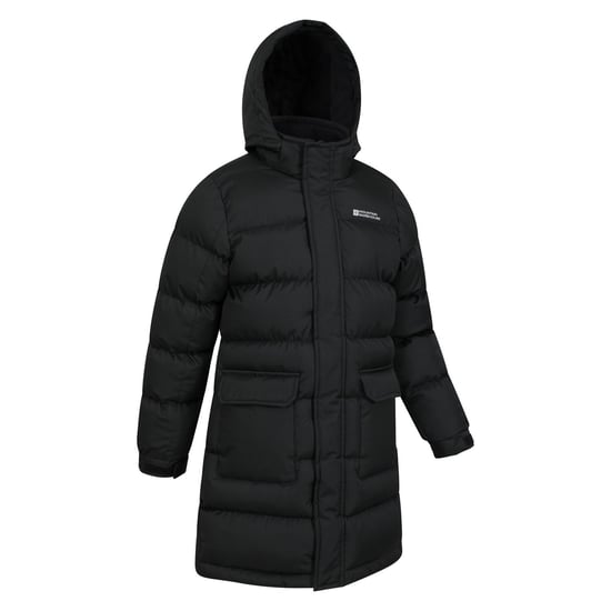 Mountain Warehouse Waterafstotende gewatteerde longline jas voor kinderen/Kinderen (Zwart) - Image 5