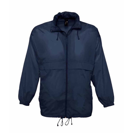 SOLS Unisex Surf Windbreaker Lichtgewicht Jasje (Marine) - Image 1