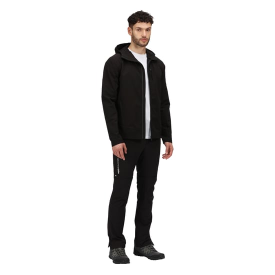 Regatta Mens Westville II Water Repellent Soft Shell Jacket (Black)