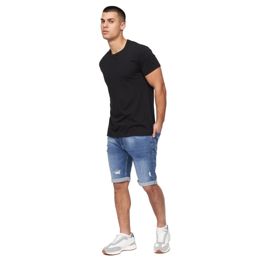 Crosshatch Heren Riptrey Abraised Denim Shorts (Tussentijdse wasbeurt) - Image 5