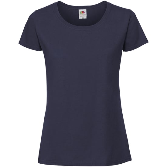 Fruit Of The Loom Vrouwen / Dames Fit Ringgesponnen Premium Tshirt (Marine) - Image 1
