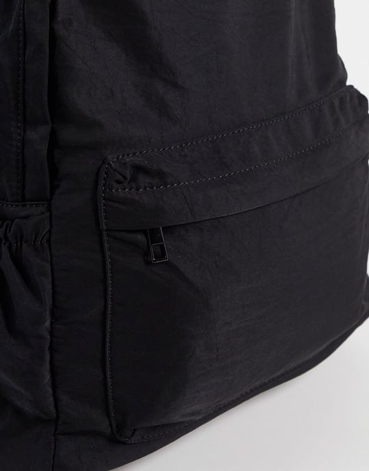 ASOS DESIGN backpack with laptop compartment in black