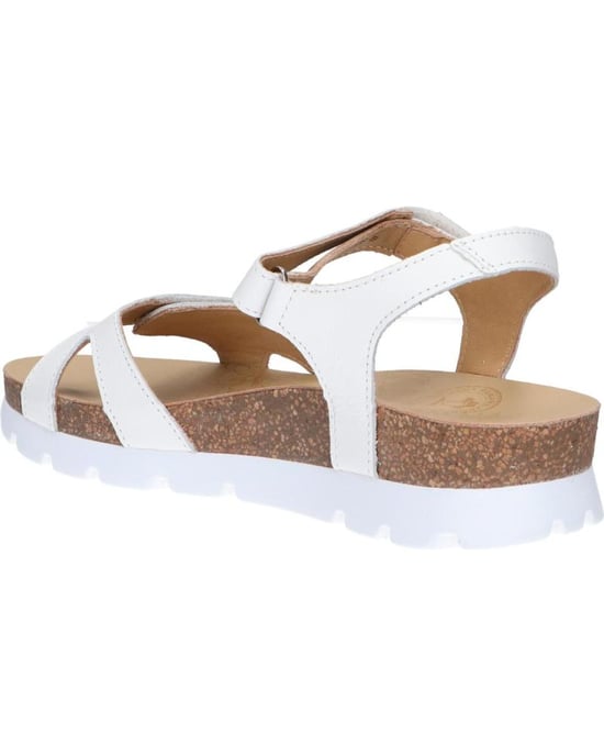 Panama Jack Dames Wedge Witte Leren Platform Sandals - Sulia B1 - Image 4