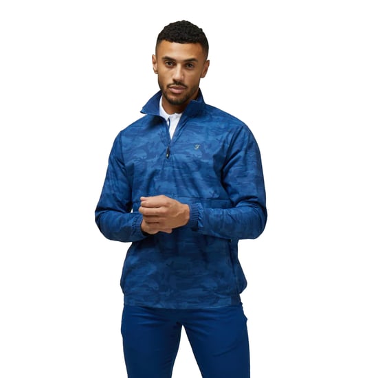Farah Heren Parker Camouflage Douchebestendige Jas (Regatta Blauw) - Image 4