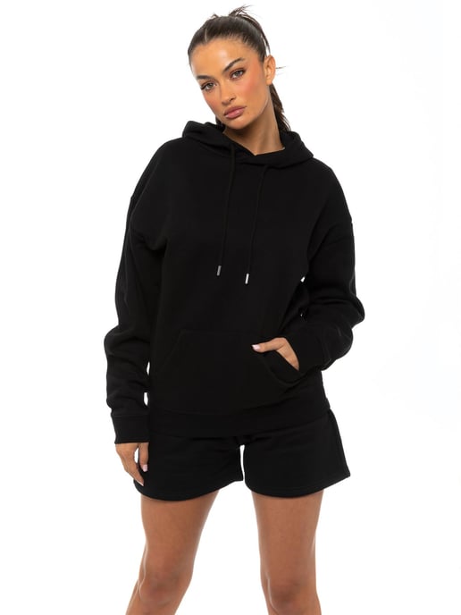 Enzo Dames Oversized Hoodie Tracksuit Met Korte Broek - Image 4
