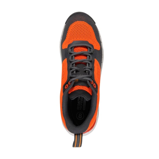 Regatta Mens Crossfort Safety Boots (Flame Orange/Gunmetal Grey)
