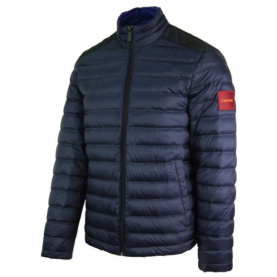 Calvin Klein Nylon Heren Navy Gewatteerde Jas - Image 4
