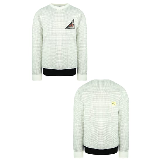 Puma x Michael Lau Long Sleeve Crew Neck White Mens AOP Sweatshirt 530359 52