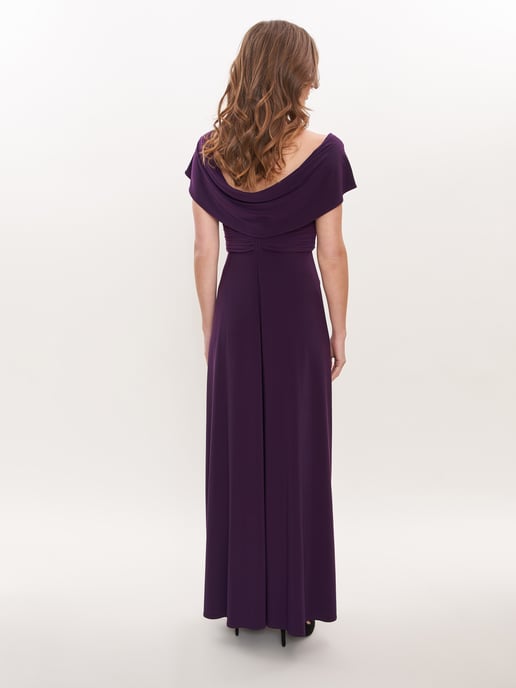 Onari Cowl Neck A-Line Matte Jersey Dress