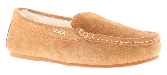 Hush Puppies Annie Mocassin Suède Dames Pantoffels In Tan - Image 1