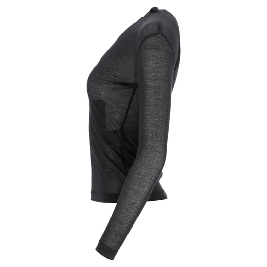 Balenciaga Strakke Crewneck Lange Mouwen Top in Grijs Katoen - Image 2
