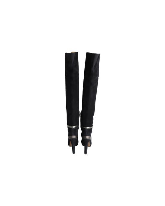 Fendi Over-the-Knee Hakken in Zwart Suède - Image 4