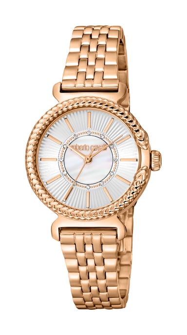 RC5L061M0075 Roberto Cavalli 4894626219481 Women Quartz Stainless Steel Silver & White MOP Stainless Steel 5 ATM 30 mm - Image 1