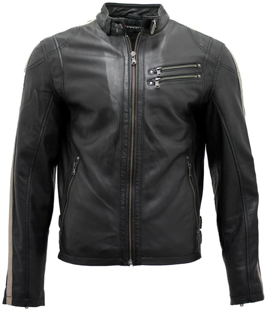 Racer Nappa Leather Biker Jacket
