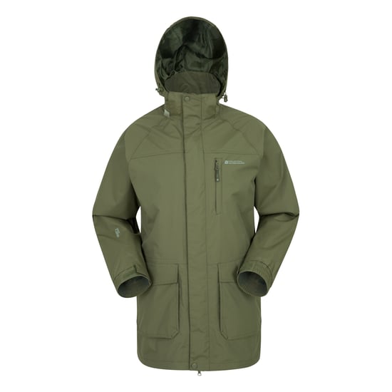 Mountain Warehouse Heren Glacier II Lange Waterdichte Jas (Khaki) - Image 1