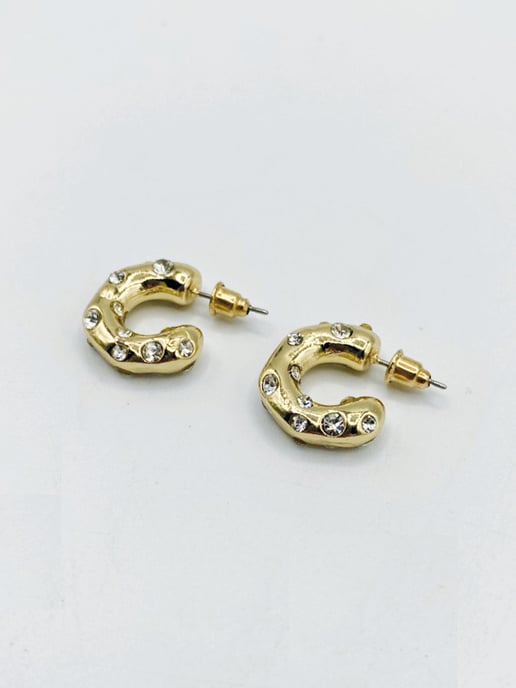 Chunky Gold Half Hoop Earrings