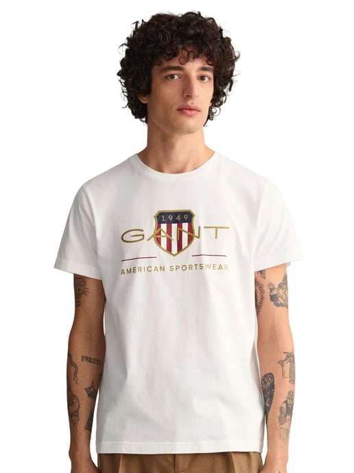 Gant heren Crew Neck T-shirt Archive Shield - Image 1