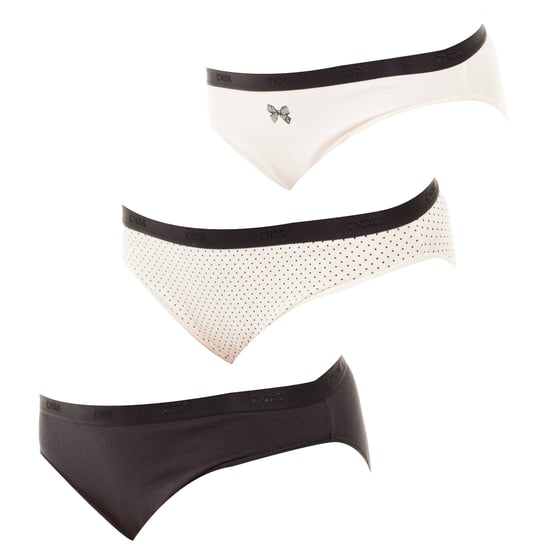 Pack-3 Panties Slips Coton Strech D4C17 woman