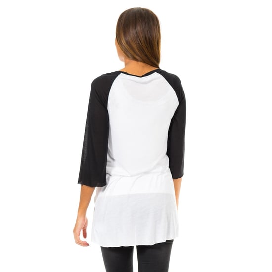 Women's 3/4 sleeve boat neck T-shirt 10DML0381
