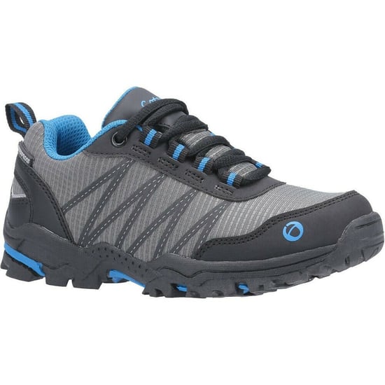 Cotswold Kinderen/Kinderen Kleine Dean Lace Up Wandelende Waterdichte Trainer (Blauw/Grijs) - Image 1