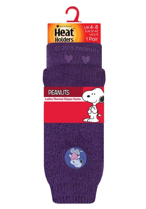 Heat Holders Thermische pantoffelsokken voor dames binnenshuis - Pinda's - Image 2
