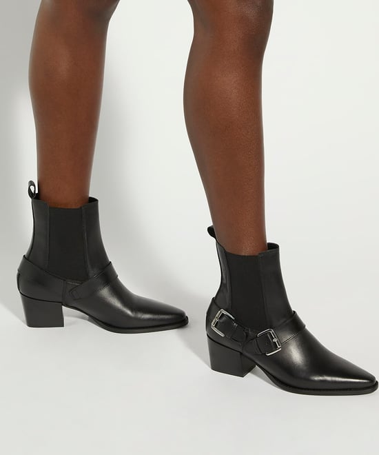 Dune Dames Panino - Suède Buckled Chelsea Enkelboots - Image 3