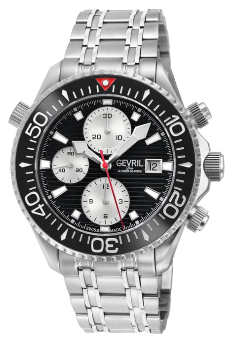 Gevril Hudson Yards Chronograph 48814B Swiss Automatic Sellita SW500 Watch