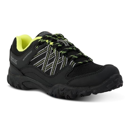 Regatta Edgepoint waterdichte wandelschoenen voor kinderen/Kinderen (Zwart/Lime Punch) - Image 2