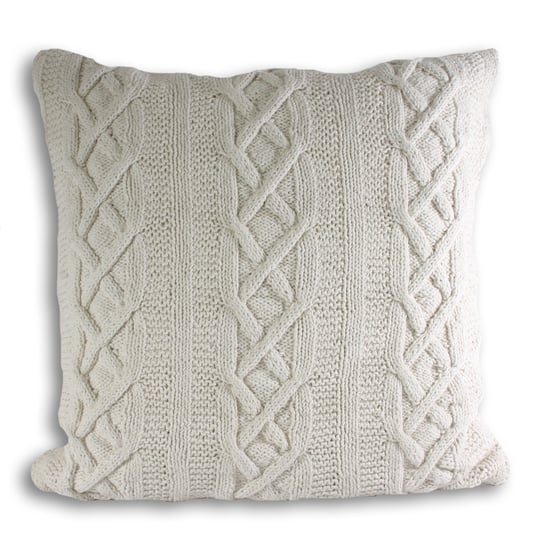 Paoletti Aran Cable Knit Cushion