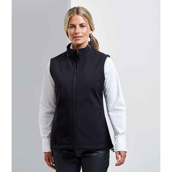 Premier Dames/Dames Windchecker Gilet (Zwart) - Image 2