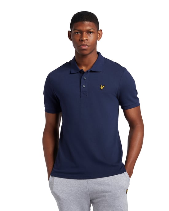 Lyle & Scott Gewoon poloshirt in Marine - Image 1