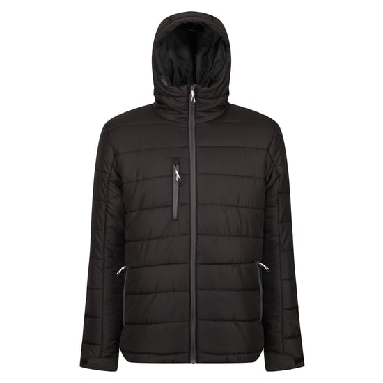 Regatta Mens Navigate Thermal Padded Jacket (Black/Seal Grey)