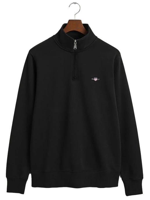 Gant | Mens Embroidered Shield Half Zip Sweatshirt