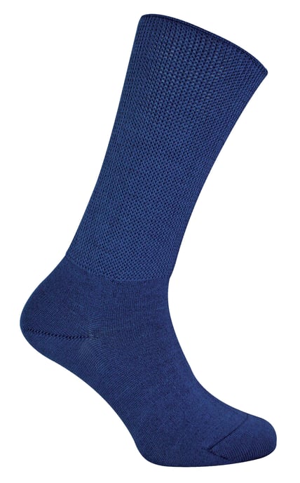 Dr.Socks - Extra brede bamboe oedeemsokken - Marine - Image 2