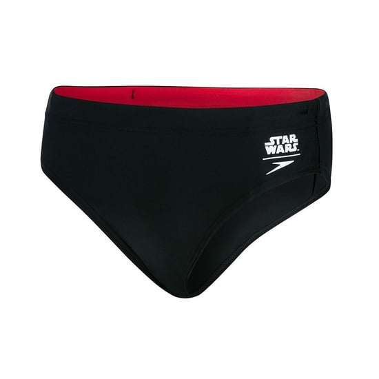 Speedo Stretch Waist Star Wars Troop Logo Kids Black Placement Brief 8 11610C629