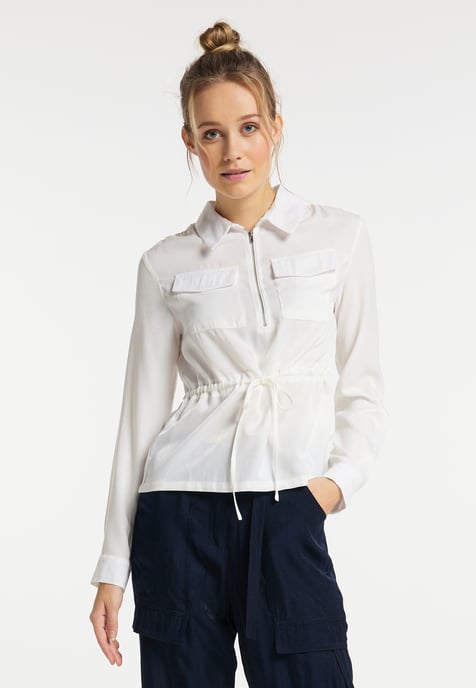 Dreimaster Blouse Dames wit - Image 2