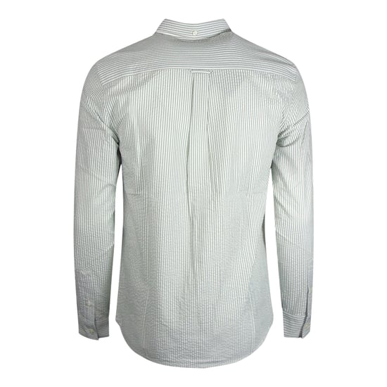 Lyle & Scott Seersucker Strike groen shirt met lange mouwen - Image 2