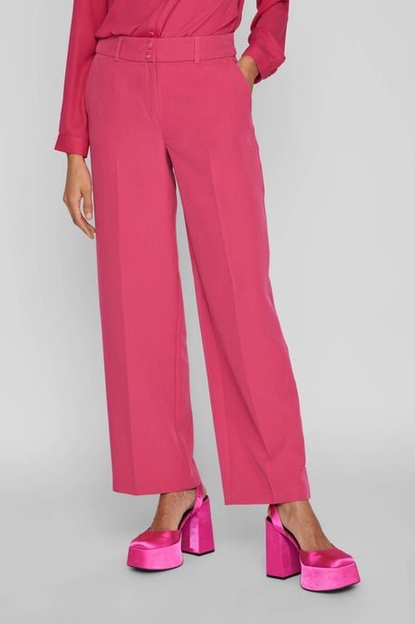 VILA straight fit pantalon VIMYA roze - Image 5