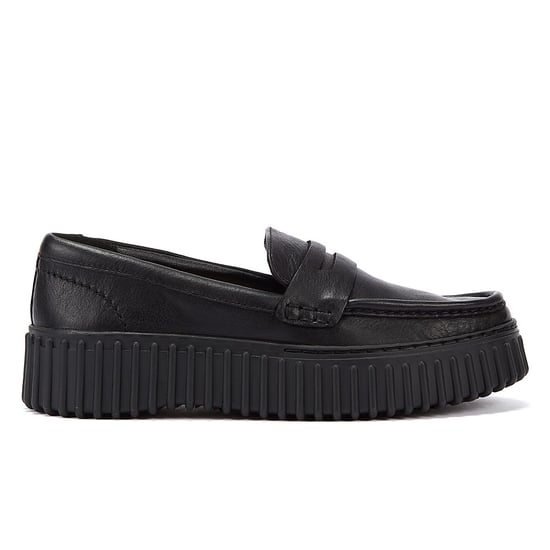 Clarks Torhill Penny Leather Damesschoenen Zwart Comfort Schoenen - Image 4