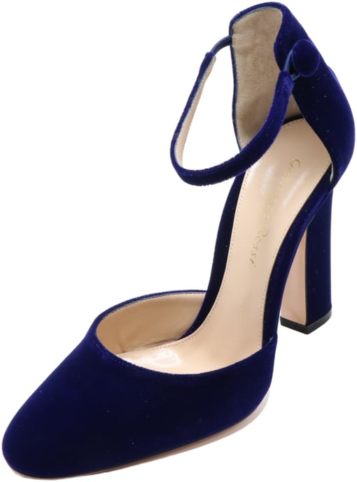 Gianvito Rossi Women's Velluto Sandal Ankle-High Velvet Pump