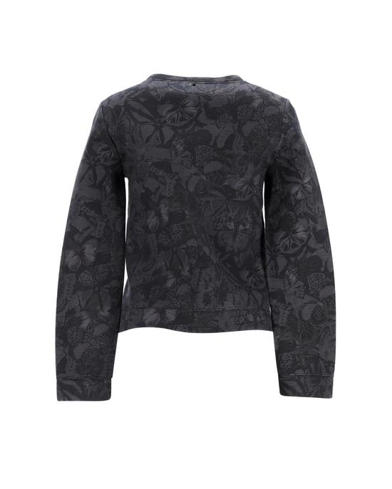 Valentino Vlinderprint Sweater in Grijze Katoen - Image 3