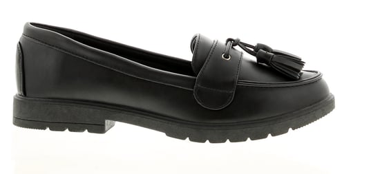 Platino Womens Flat Shoes Kennedy Slip On black